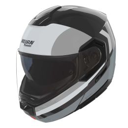 Casque modulable NOLAN N90-3 Roboto 348 noir blanc