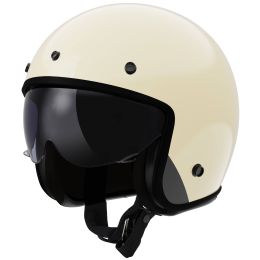 Casco Jet LS2 OF601 BOB II Solid Crema Lucido