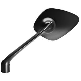 Specchietto manubrio FAR sinistro nero con kit montaggio per Ducati/Yamaha