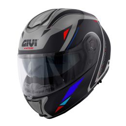 GIVI X26 Square Modularer Helm grau schwarz rot