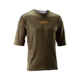 LEATT Gravity 4.0 Maillot Technique VTT Marron Respirant IceYarn UPF50