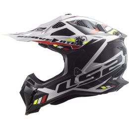 Casco Motocross LS2 MX700 SUBVERTER EVO II Stomp Bianco Lucido Nero