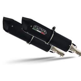 GPR Furore Black Slip-On Dual Exhaust genehmigt für Honda Cbr 1100 XX -X Eleven