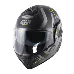 Casco Modulare GIVI X30 Pulsar Nero Opaco Titanio Giallo