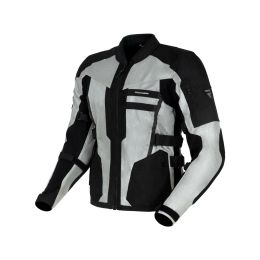 REBELHORN SCANDAL II Men’s Motorcycle Jacket Silver/Black