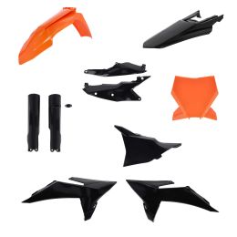 Kit carene 10 pezzi ACERBIS nero/arancio per KTM