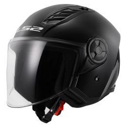 Casque Jet LS2 OF616 AIRFLOW II Solid Noir Brillant