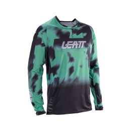 Maglia motocross LEATT Moto 4.5 Lite verde nero rete elasticizzata