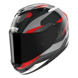 Casque intégral Nolan X-904 UC CALIBRE 345 Carbone Anthracite Rouge