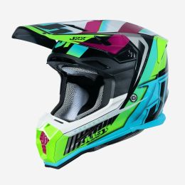 Casco Motocross JUST1 J22-F FRENETIK NEON verde lime/nero