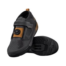 Chaussures LEATT ProClip 4.0 MTB Grises avec Semelle RideGrip et Col en Néoprène