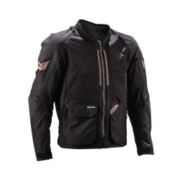 LEATT ADV FlowTour 4.5 Short Summer jacket Stealth black grey breathable