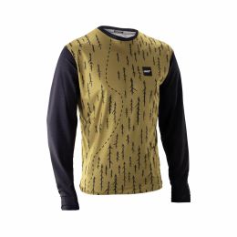 Maglia MTB LEATT Trail 3.0 maniche lunghe marrone tessuto X-Flow antibatterica