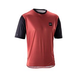 Maglia MTB LEATT Trail 3.0 rosso polvere ventilazione X-Flow riflettente