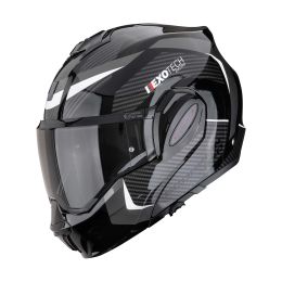 Casco modulare reversibile Scorpion EXO-TECH EVO PRO Acuti nero argento