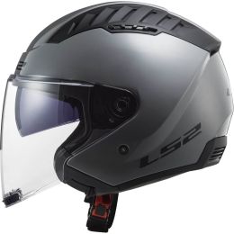 Casco Jet LS2 OF600 COPTER II Solid Grigio Nardo Lucido