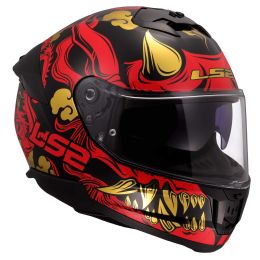 Casco Integrale LS2 FF808 STREAM II Drako Nero Lucido Rosso