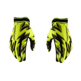 100% RIDEFIT Motocross-Handschuhe Fluoreszierendes Gelb/Schwarz