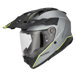 Casco enduro dual road ACERBIS ATTACK grigio/giallo