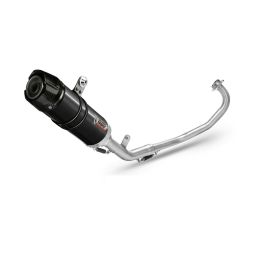 MIVV Gp Noir Système d'Échappement Complet et Embout Carbone YAMAHA YZF R125 2014-2018
