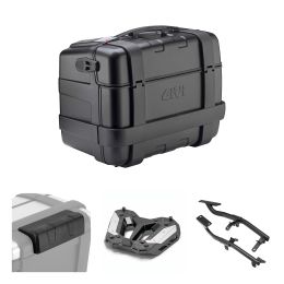 Kit bauletto GIVI TREKKER nero 46L per YAMAHA MT07