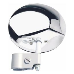 FAR 8114 universal reversible shield edge mirror chrome