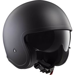 Casco Jet LS2 OF599 SPITFIRE II Solid Nero Opaco