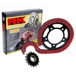 RK Transmission Kit Open Chain XRE Red 108 520 Black Sprocket 42z Silent Sprocket 16 Teeth