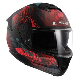Casco Integrale LS2 FF808 STREAM II Jungle Nero Opaco Rosa Blu