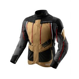 REBELHORN HARDY 3.0 Men's Motorcycle Jacket Desert/Gray/Red