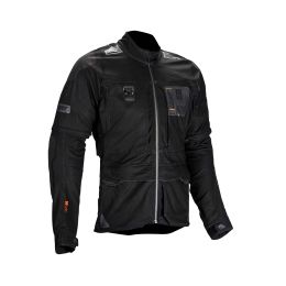 LEATT ADV Rally 5.5 Summer jacket Stealth black grey ergonomic