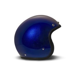 Jet Helm Cafe Racer DMD RETRO Dunkelblau Glanz
