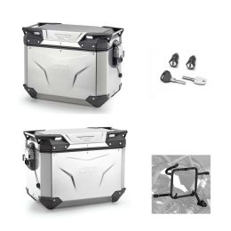 GIVI TREKKER OUTBACK EVO 48L Aluminum Side Luggage Kit for MORINI X-CAPE MOTORCYCLE