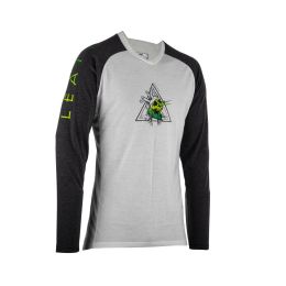 LEATT Gravity 2.0 T-shirt à manches longues MTB Zombie Blanc TENCEL Stretch