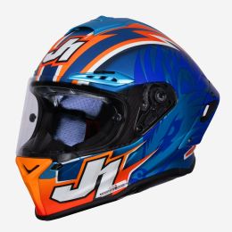 Casco Integrale JUST1 J-GPR MELANDRI REPLICA blu/rosso/carbon