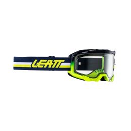 Masque cross LEATT Velocity 4.5 bleu jaune lentille transparente 83%