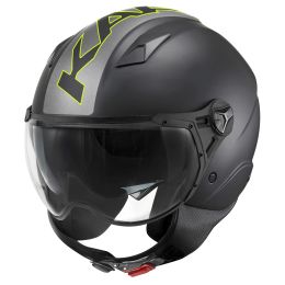 KAPPA KV57 Striker Demi-Jet Helm schwarz Titan gelb