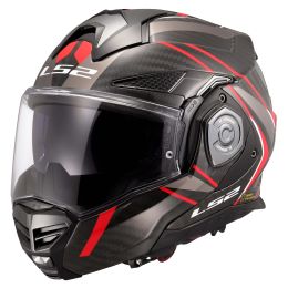 Casco Modulare Reversibile LS2 FF901 ADVANT-X CARBON Future II Rosso Lucido