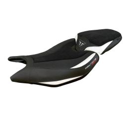Seat cover Reims Velvet Ultragrip WH with logo for TRIUMPH daytona 660