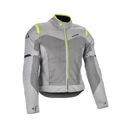 ACERBIS Dual Road wasserdichte Jacke zertifiziert Ramsey Vent 2.0 Damen Grau/Neon-Gelb