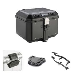 Kit bauletto GIVI TREKKER DOLOMITI nero 46L per YAMAHA TRACER 7