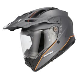 Casco enduro dual road ACERBIS ATTACK grigio/arancio