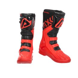 ACERBIS motorcycle boots homologated x-team red/black with 4 hooks closure