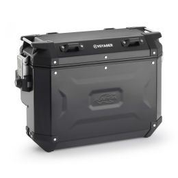 Valise latérale droite KAPPA K’VOYAGER aluminium noir profilée 33L