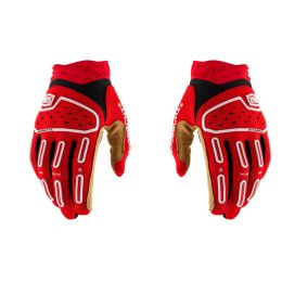 100% AIRMATIC 2 Motocross-Handschuhe Rot/Schwarz