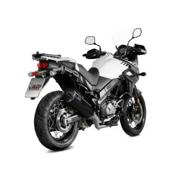 MIVV Speed Edge Komplettschalldämpfer Schwarz für SUZUKI V-Strom 650