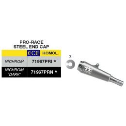 ARROW Pro-Race Slip-On Auspuff homologiert Nichrom für Kawasaki Z 500