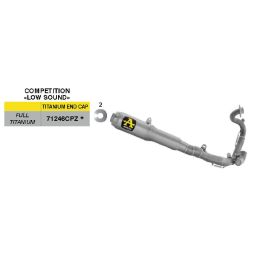 Marmitta completa ARROW racing COMPETITION bassa per Honda NSF 250 R