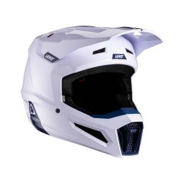 Casco motocross LEATT Moto 2.5 bianco blu