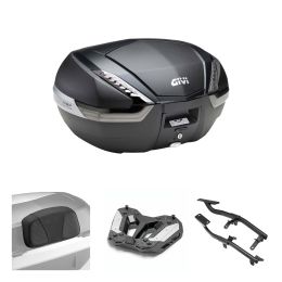 Kit bauletto GIVI V47 TECH carbon fumè 47L per HONDA CB HORNET